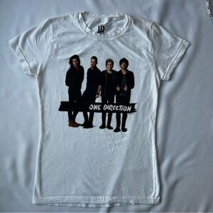 1D White Cotton Tee